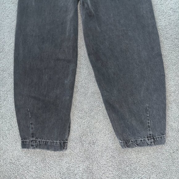 & DENIM for H&M BALLOON FIT BARREL ULTRA HIGH WAIST FADED BLACK JEANS - EUC - 4 - Picture 7 of 9